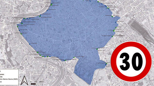 Roma 16 marzo 2026, scattano le multe se si va oltre i 30 km/h in ... &copy; Creative Commons