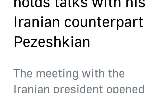 Vladimir Putin incontra il presidente iraniano Masoud Pezeshkian a ... &copy; Creative Commons