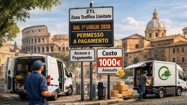 ZTL Roma 2026: costi e permessi per veicoli elettrici in centro &copy; Creative Commons