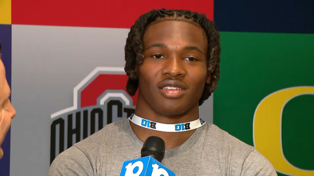 Jeremiah Smith Interview  Big Ten Football Media Days  10tv.com &copy; Creative Commons