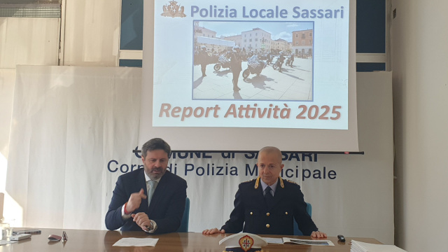 Un anno di attivit&agrave; della Polizia locale  Comune di Sassari &copy; Creative Commons