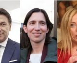 Giuseppe Conte, Elly Schlein, Giorgia Meloni (&copy; Facebook)