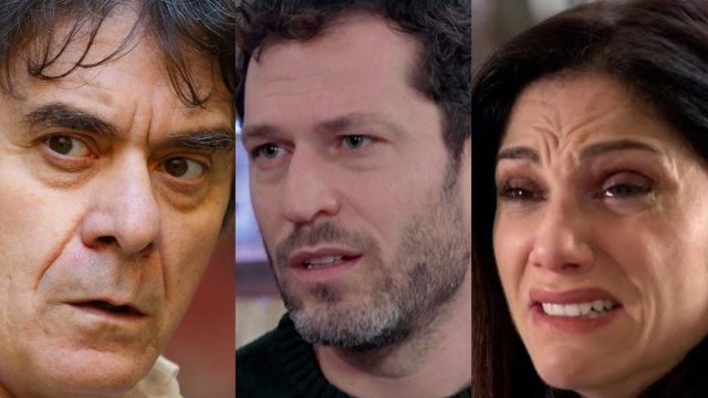 Grillo, Eduardo e Rosa - screenshot &copy; Un posto al sole.