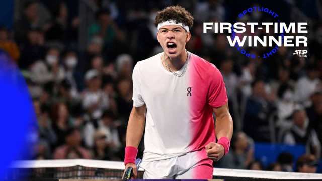 Ben Shelton First Time Winner Spotlight Tokyo 2023  Next Gen ATP ... &copy; Creative Commons