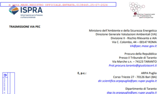 Ex Ilva. Ispra scrive alla Procura di Taranto: Cromo, Ferro e ... &copy; Creative Commons