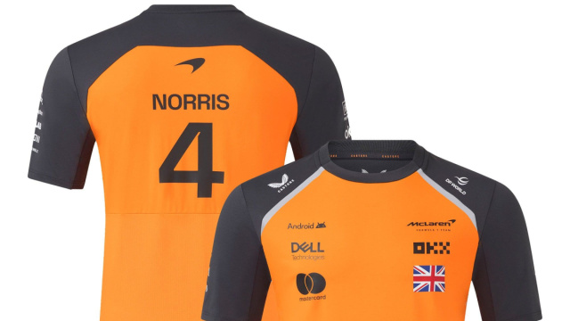 Maglietta McLaren 2025 Team Lando Norris Driver Set Up - Autunno &copy; Creative Commons