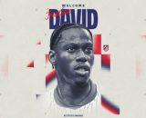 Jonathan David, attaccante dell'Atletico Madrid. Foto &copy; Atletico Madrid