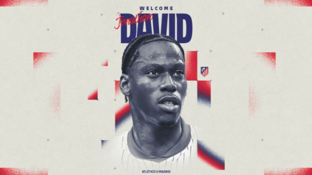 Jonathan David, attaccante dell'Atletico Madrid. Foto &copy; Atletico Madrid