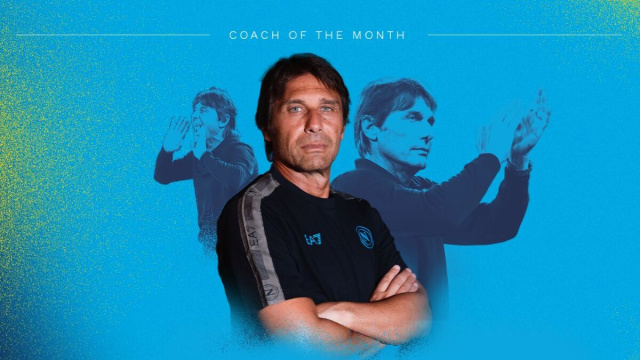 Antonio Conte, allenatore. Foto &copy; Napoli