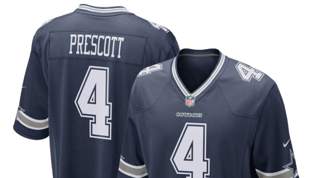 Dallas Cowboys Maglia Gara Nike Home Game - Dak Prescott - Uomo &copy; Creative Commons