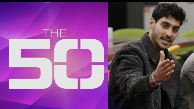 Il logo di The 50 e Javier Martinez &copy; Prime Video/Mediaset.