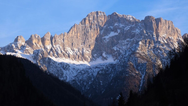 Monte Civetta seen from Caprile (Belluno).