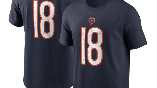 T-shirt Nike Caleb Williams blu navy Chicago Bears Fuse con nome e ... &copy; Creative Commons