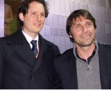 John Elkann e Antonio Conte. Foto &copy; Sky Sport