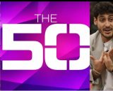 Oriana Marzoli, il logo di The 50, Javier Martinez e Lorenzo Spolverato &copy; Mediaset/Prime Video.