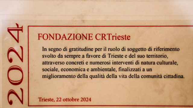 Conferita la Civica Benemerenza alla Fondazione CRTrieste ... &copy; Creative Commons