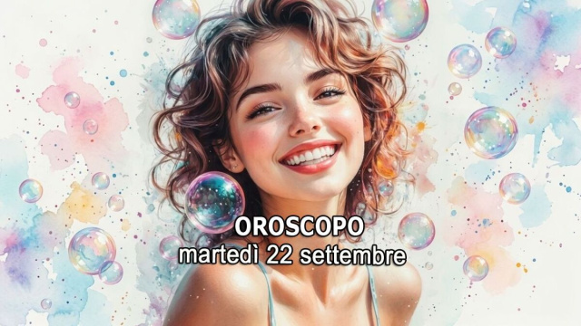 Locandina per l'oroscopo di marted&igrave; 22 settembre 2026 - &copy; Gemini IA.
