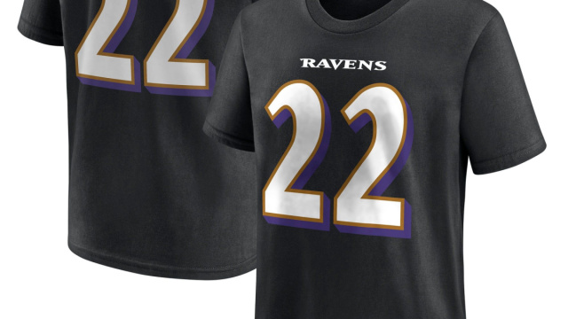 Maglietta grafica Baltimore Ravens nome e numero - Derrick Henry ... &copy; Creative Commons