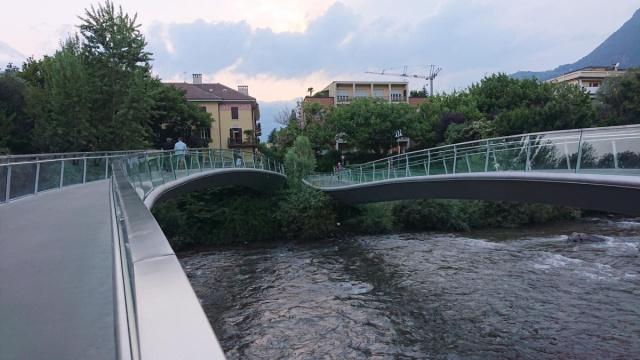 Ponte della Talvera &ndash; Ponte Coperto di Bolzano giro ad anello con ... &copy; Creative Commons