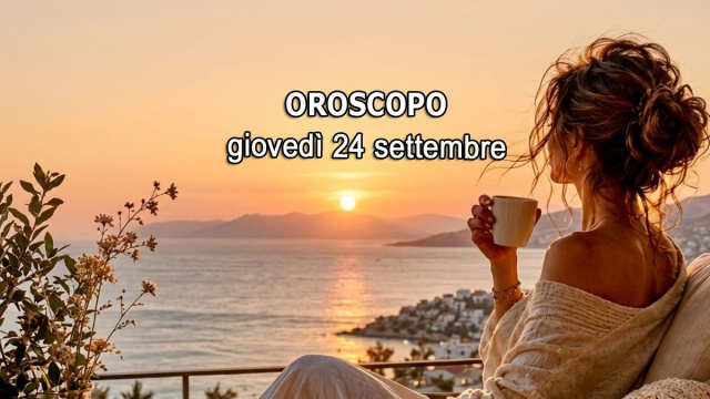 Locandina per l'oroscopo di gioved&igrave; 24 settembre 2026 - &copy; Gemini IA.