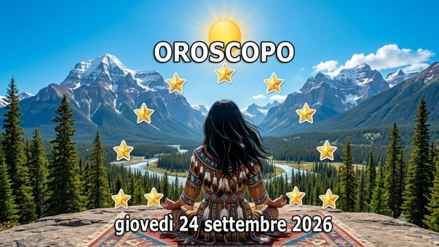 Locandina per l'oroscopo di gioved&igrave; 24 settembre 2026 - &copy; Roberta Carsoli.
