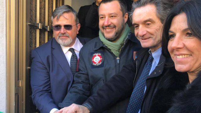 Ugl, Salvini e Fontana all'inaugurazione della nuova sede ... &copy; Creative Commons