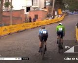 Evenepoel raggiunge Pogacar nel mondiale 2025 - &copy; Screenshot Eurosport
