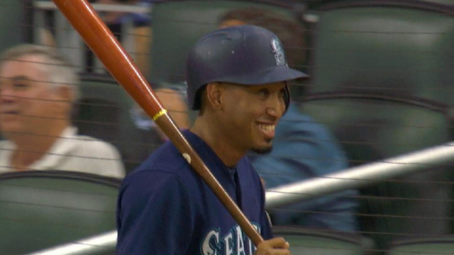 Mariners closer Edwin Diaz had his first career at-bat tonight and ... &copy; Creative Commons