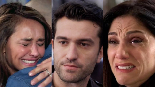 Viola, Damiano e Rosa - screenshot &copy; Un posto al sole.
