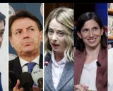 Matteo Salvini, Giuseppe Conte, Giorgia Meloni, Elly Schlein e Carlo Calenda (&copy; Facebook)