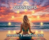 Locandina per l'oroscopo di mercoled&igrave; 9 settembre 2026 - &copy; Roberta Carsoli.