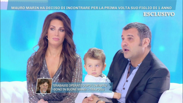 Domenica Live: Mauro Marin incontra per la prima volta il figlio ... &copy; Creative Commons
