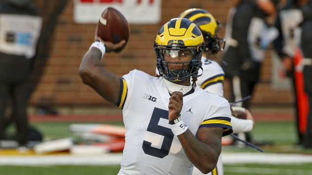 QB Joe Milton sparkles, and sheds a tear, in first Michigan start ... &copy; Creative Commons