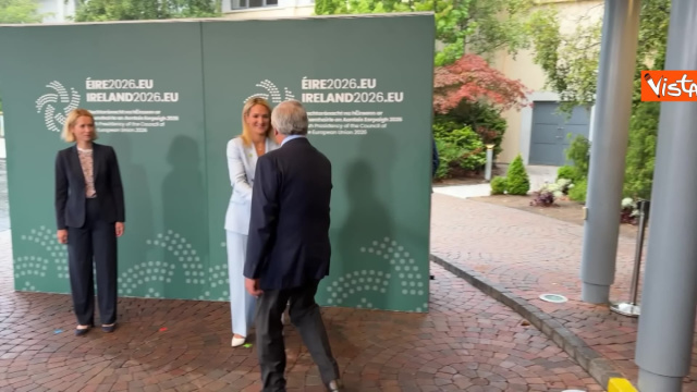 Tajani arriva alla riunione dei Ministri Ue a Wicklow in Irlanda ... &copy; Creative Commons