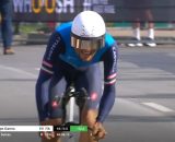 Filippo Ganna nella crono di Montreal - &copy; Screenshot Eurosport