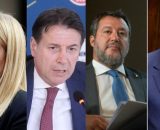 Giorgia Meloni, Giuseppe Conte, Matteo Salvini e Antonio Tajani (&copy; Facebook)