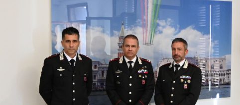 Carabinieri Venezia: Aquilio accoglie quattro nuovi ufficiali in servizio