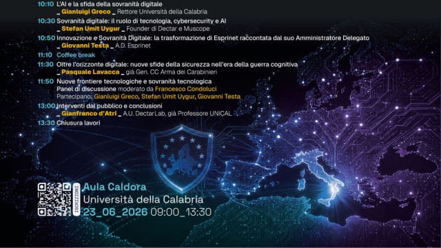 AI e cybersicurezza: all'Unical la sfida della sovranit&agrave; digitale ... &copy; Creative Commons