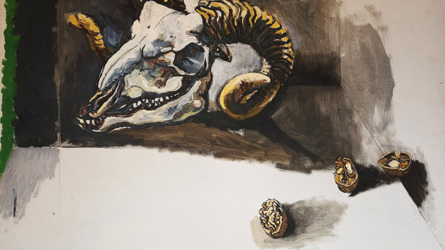 Chi guarda l'arte senza pensarla &egrave; gi&agrave; un bucranio - segnonline &copy; Creative Commons