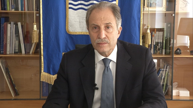 Covid-19, intervento del presidente della Regione Vito Bardi ... &copy; Creative Commons