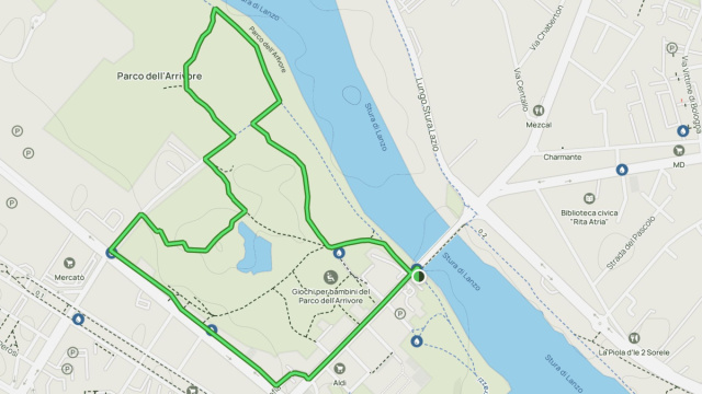 Giro Parco dell'Arrivore di Torino - Piemonte, Italia  AllTrails &copy; Creative Commons