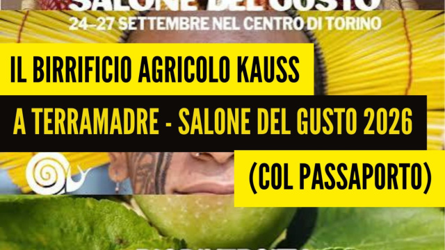 Kauss a Terra Madre 2026: birra agricola piemontese e passaporto &copy; Creative Commons