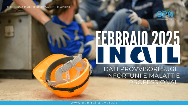 Dati Inail provvisori sugli infortuni e malattie professionali a ... &copy; Creative Commons