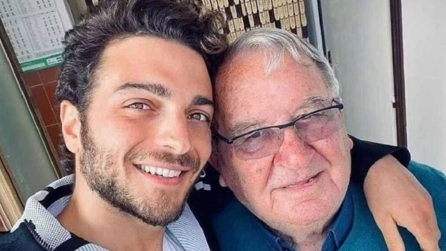 Il cantante del Volo Gianluca Ginobl con il nonno.