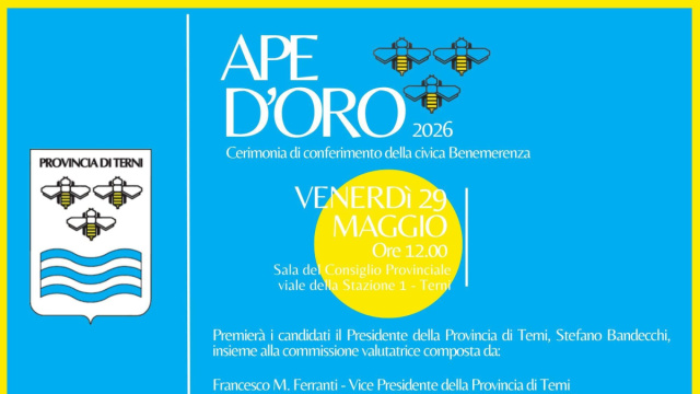 ptn) Ape d'Oro, domani in Provincia (sala del Consiglio) la ... &copy; Creative Commons