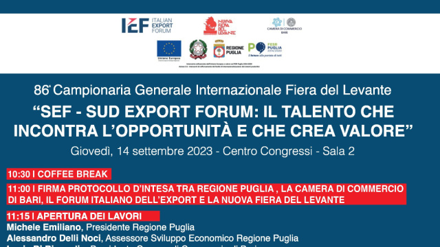 REGIONE PUGLIA, NUOVA FIERA DEL LEVANTE, FORUM ITALIANO DELL ... &copy; Creative Commons