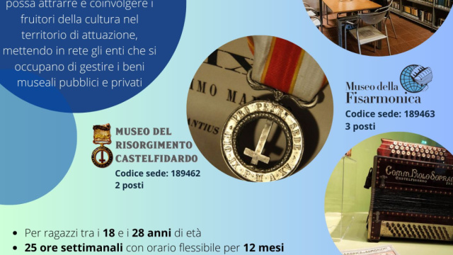 Servizio Civile Universale, posti disponibili presso i Musei ... &copy; Creative Commons