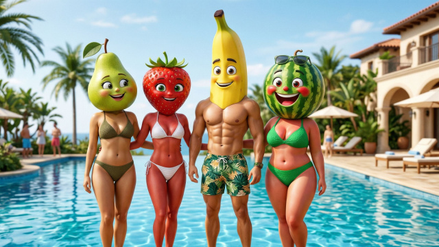 AI Fruit  Generatore di video AI Fruit per Shorts virali e meme &copy; Creative Commons