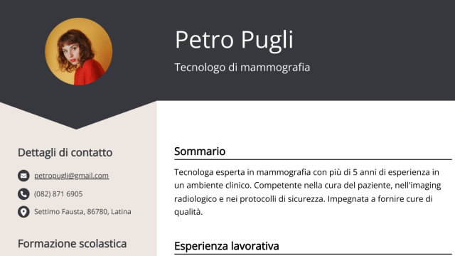 Curriculum Tecnologo di mammografia: Descrizione del lavoro ... &copy; Creative Commons