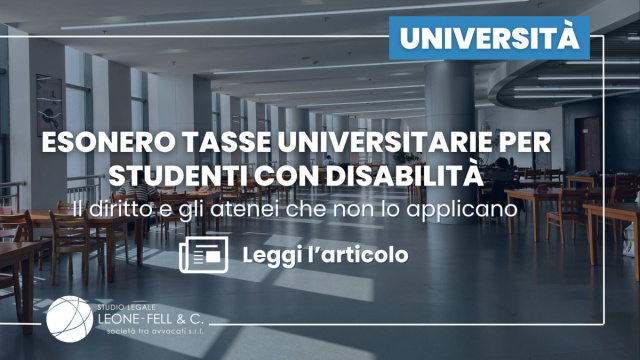 Esonero tasse universitarie disabili: cosa dice la legge &copy; Creative Commons